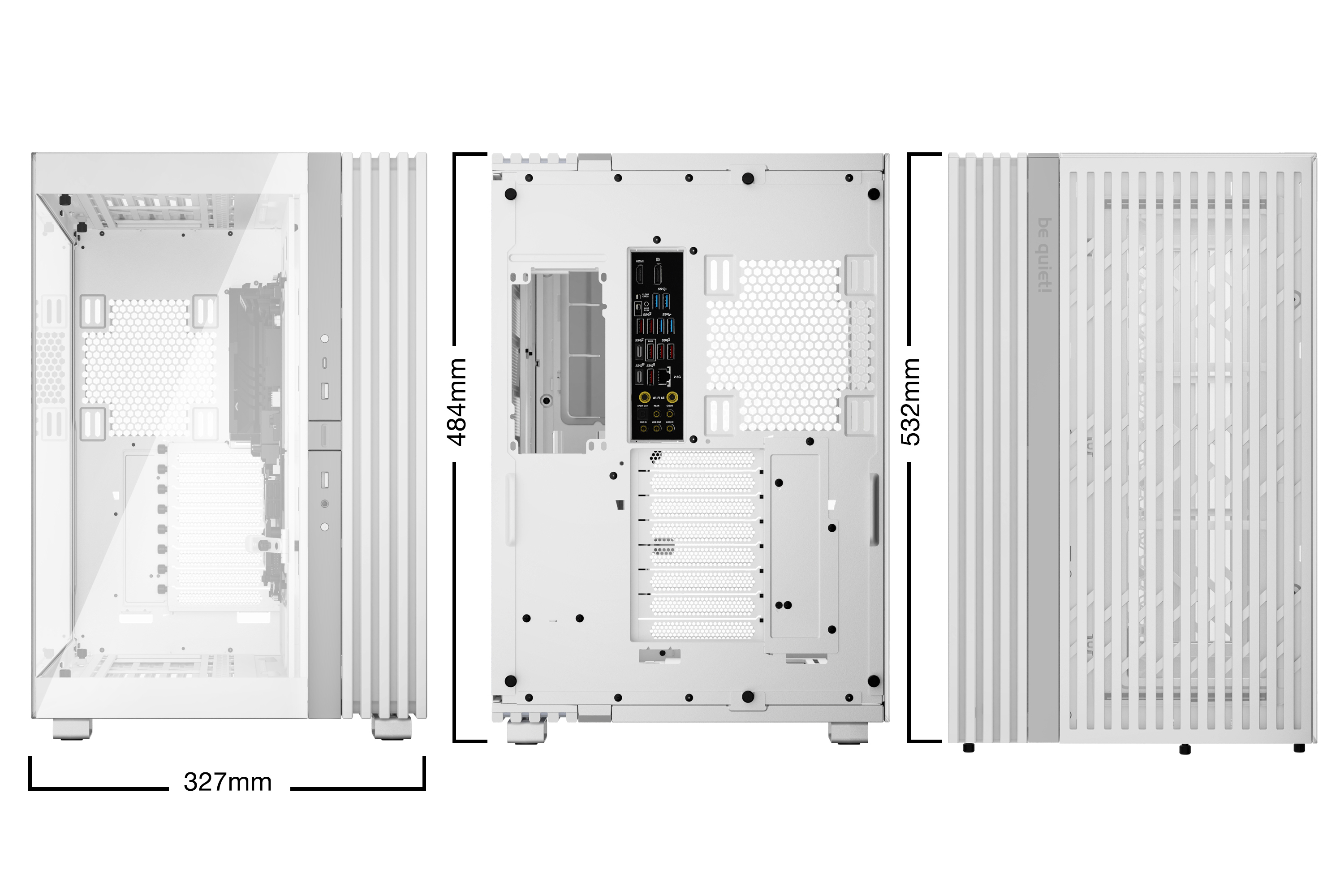 Gabinete Gamer be quiet! LIGHT BASE 900 DX White - Torre - E-ATX/XL-ATX/ATX/M-ATX/Mini-ATX - Panel Lateral - Blanco - BGW70 Gabinete Gamer be quiet! LIGHT BASE 900 DX White - Torre - E-ATX/XL-ATX/ATX/M-ATX/Mini-ATX - Panel Lateral - Blanco - BGW70