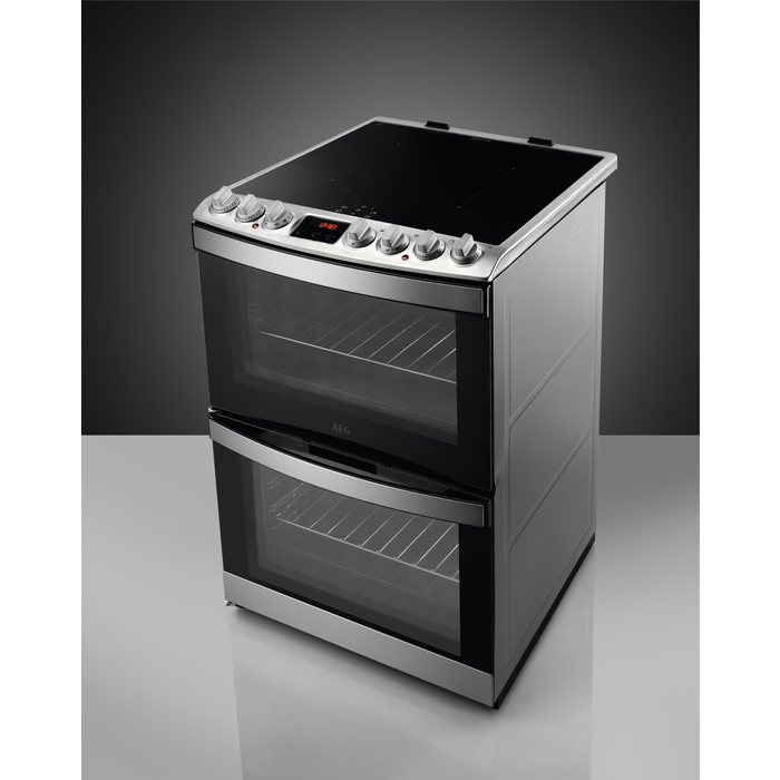 AEG CIB6740ACM Freestanding cooker Electric Ceramic hob Stainless steel – image 2