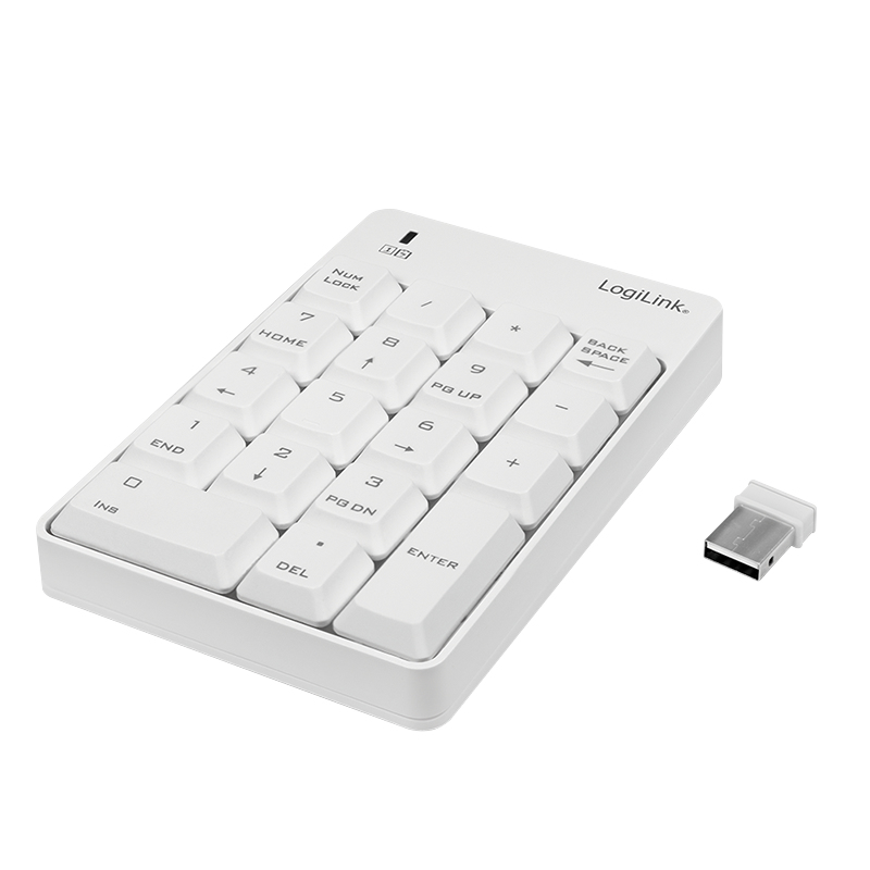 LogiLink ID0186 numeric keypad Universal RF Wireless White – image 4