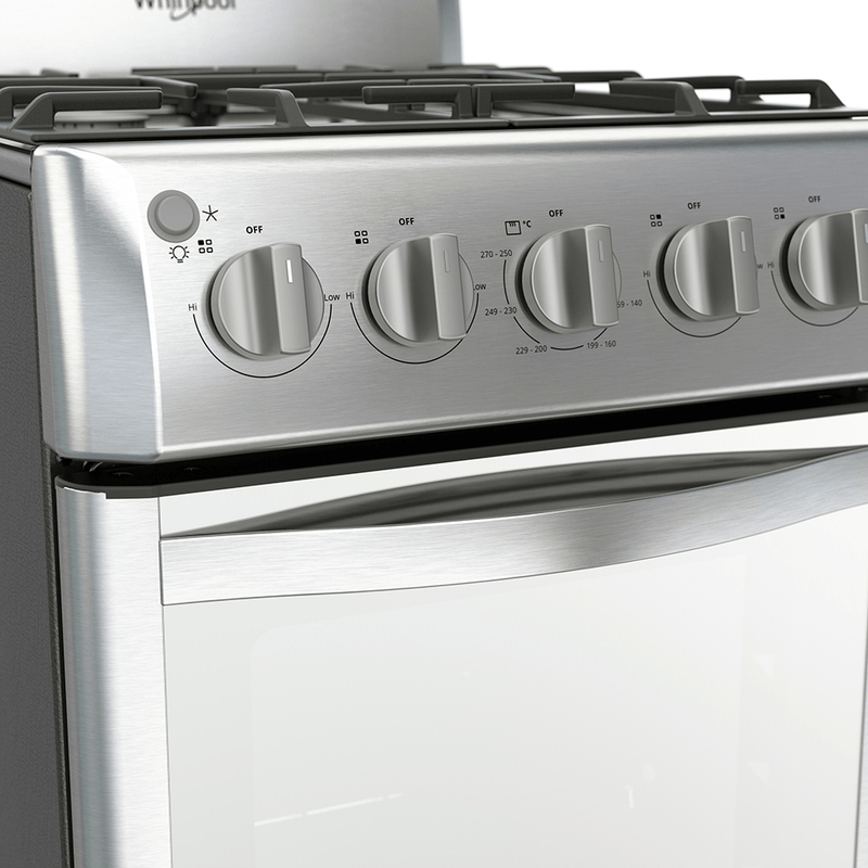 Whirlpool WWR5000S cooker Freestanding cooker Electric Gas Grey – image 2
