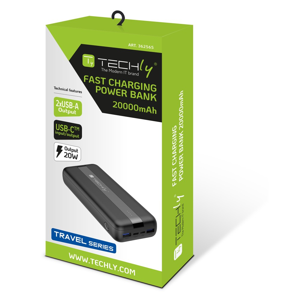 Techly I-CHARGE-2000020W power bank Lithium Polymer (LiPo) – image 2