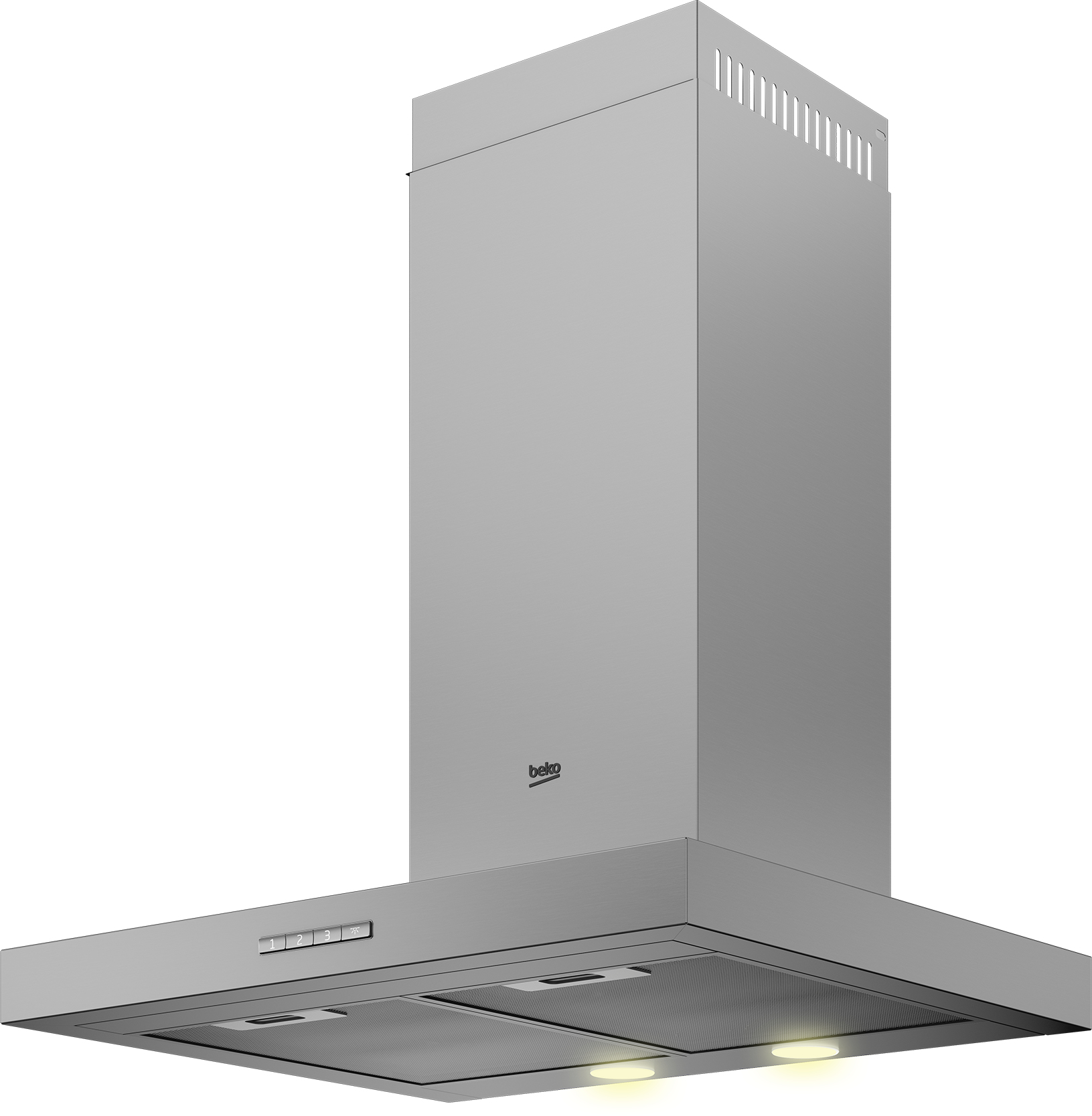 Beko BHCB61632XH cooker hood Wall-mounted Stainless steel 599 m³/h – image 2
