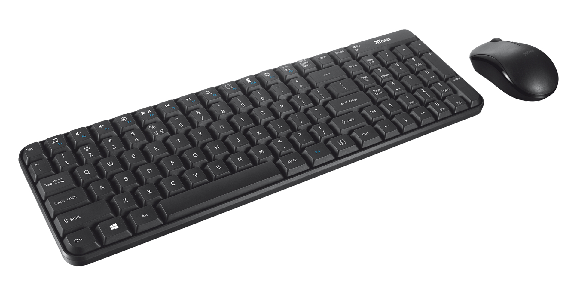 Trust Modo keyboard Mouse included Home RF Wireless Italian Black – image 1