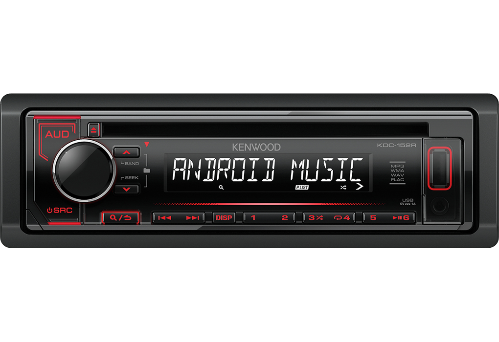 Kenwood KDC-152R car media receiver Black