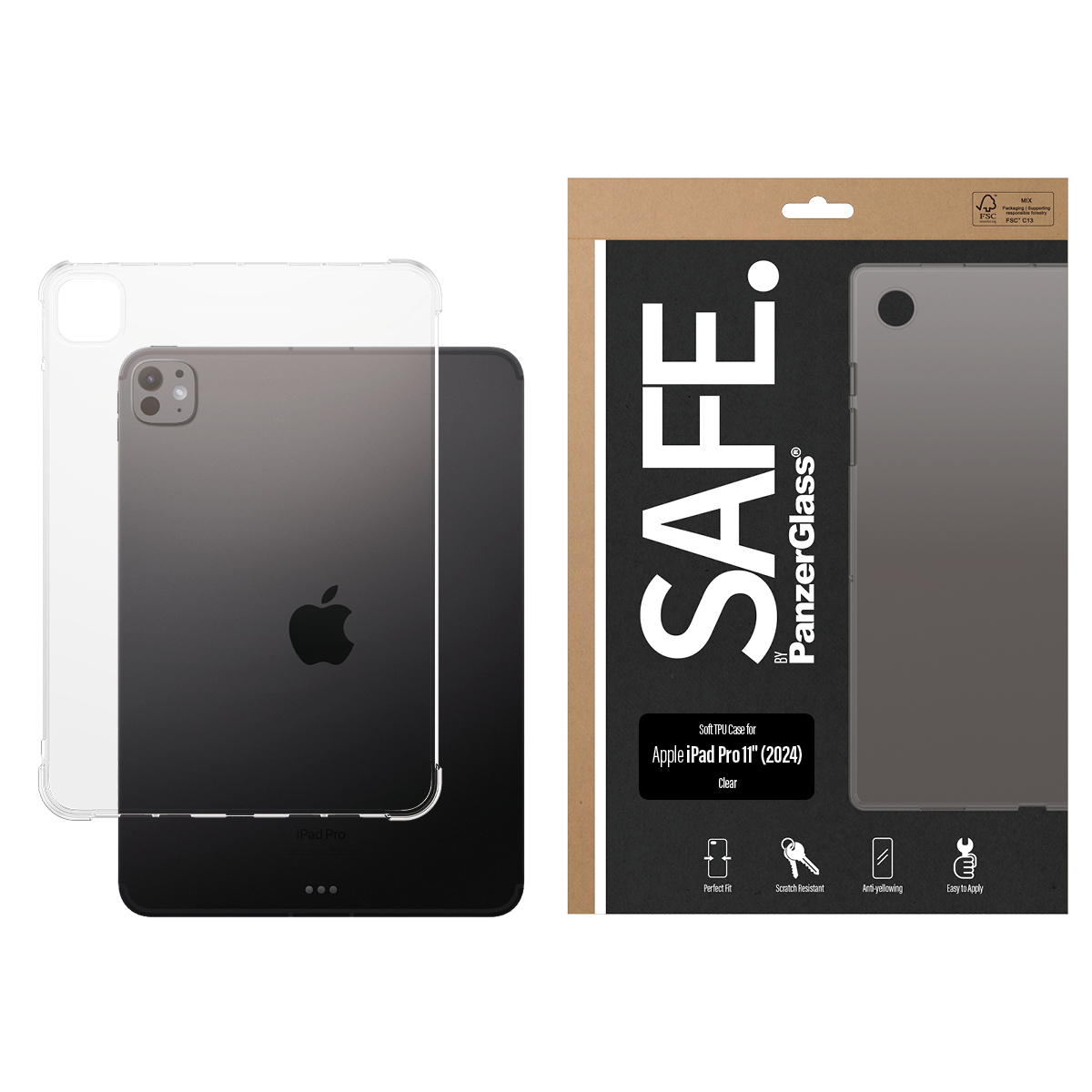 PanzerGlass SAFE. by PanzerGlass® TPU Case Transparent iPad Pro 11'' (2024) – image 2