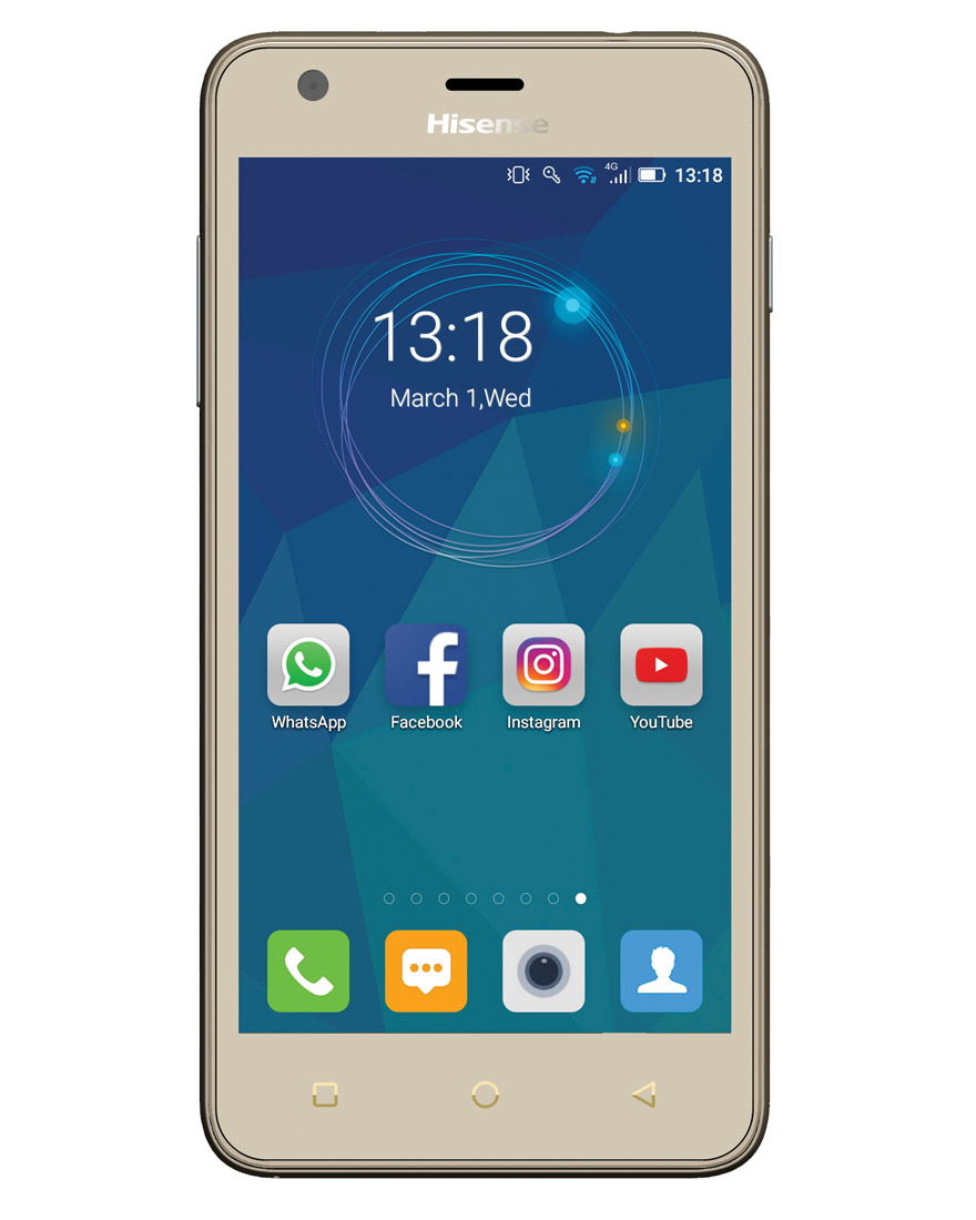Hisense U962 12.7 cm (5") Dual SIM Android 6.0 3G Micro-USB 1 GB 8 GB 2000 mAh Gold – image 2
