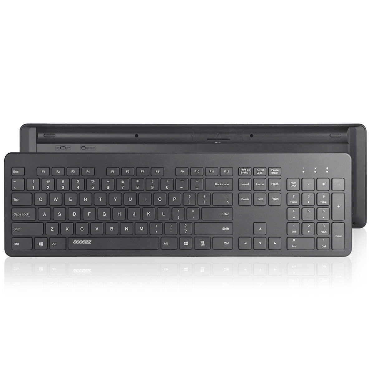 Accezz SH00049952 mobile device keyboard QWERTY Bluetooth Black