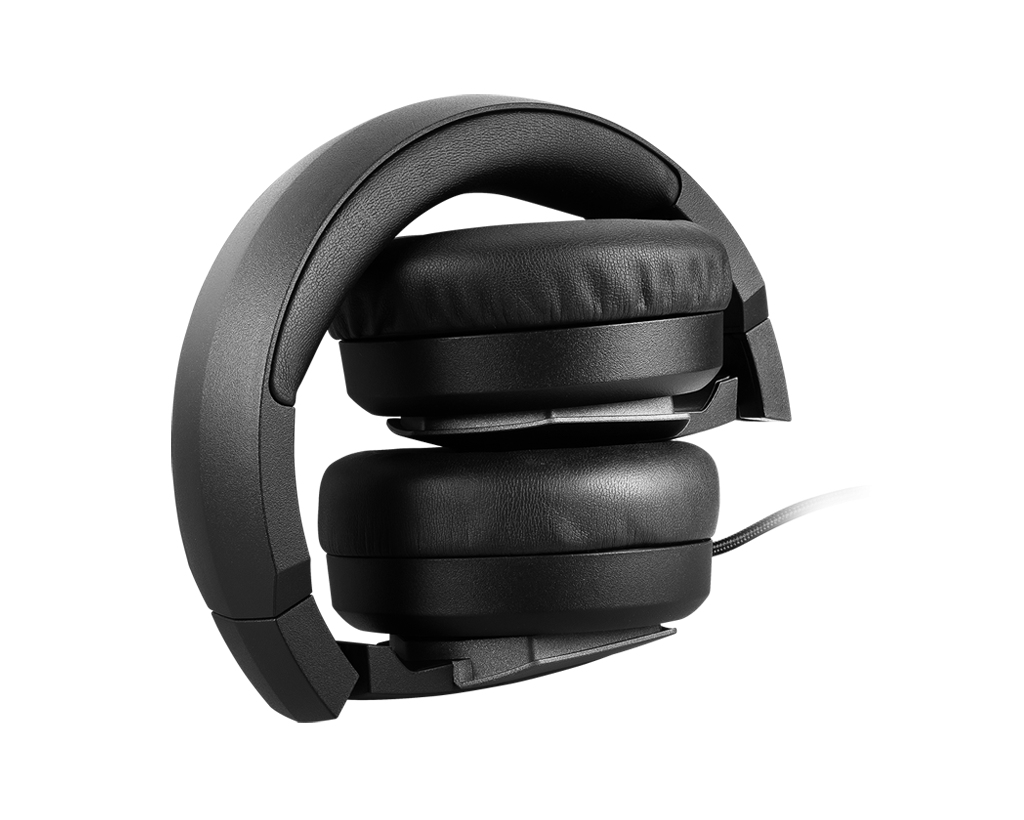 MSI IMMERSE GH61 Hi-RES 7.1 Virtual Surround Sound Gaming Headset 'Black with Silver Dragon Logo, Speakers installed by ONKYO, USB and – image 5