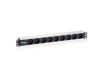 Equip 9-Bay French Power Distribution Unit, Aluminum Shell