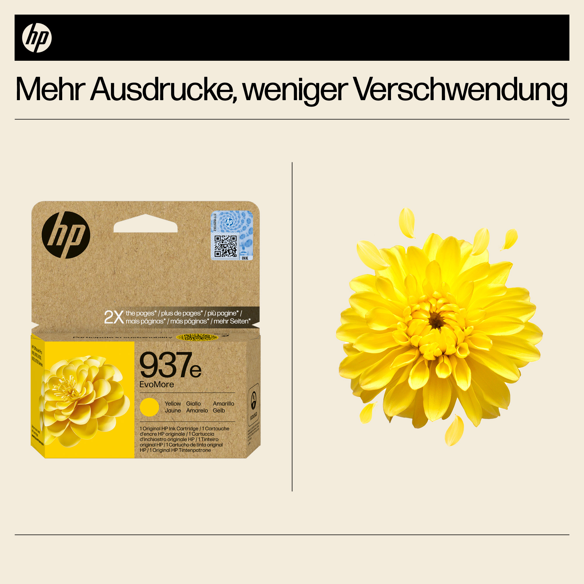 937e EvoMore Gelb Original Druckerpatrone