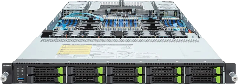 GIGABYTE R183-S94-AAH1 Intel C741 LGA 4677 (Socket E) Rack (1U) Black, Steel – image 2