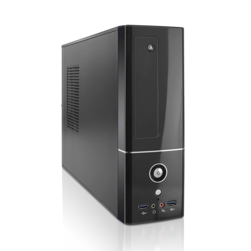 TooQ TQC-3003U3-B computer case Low Profile (Slimline) Black