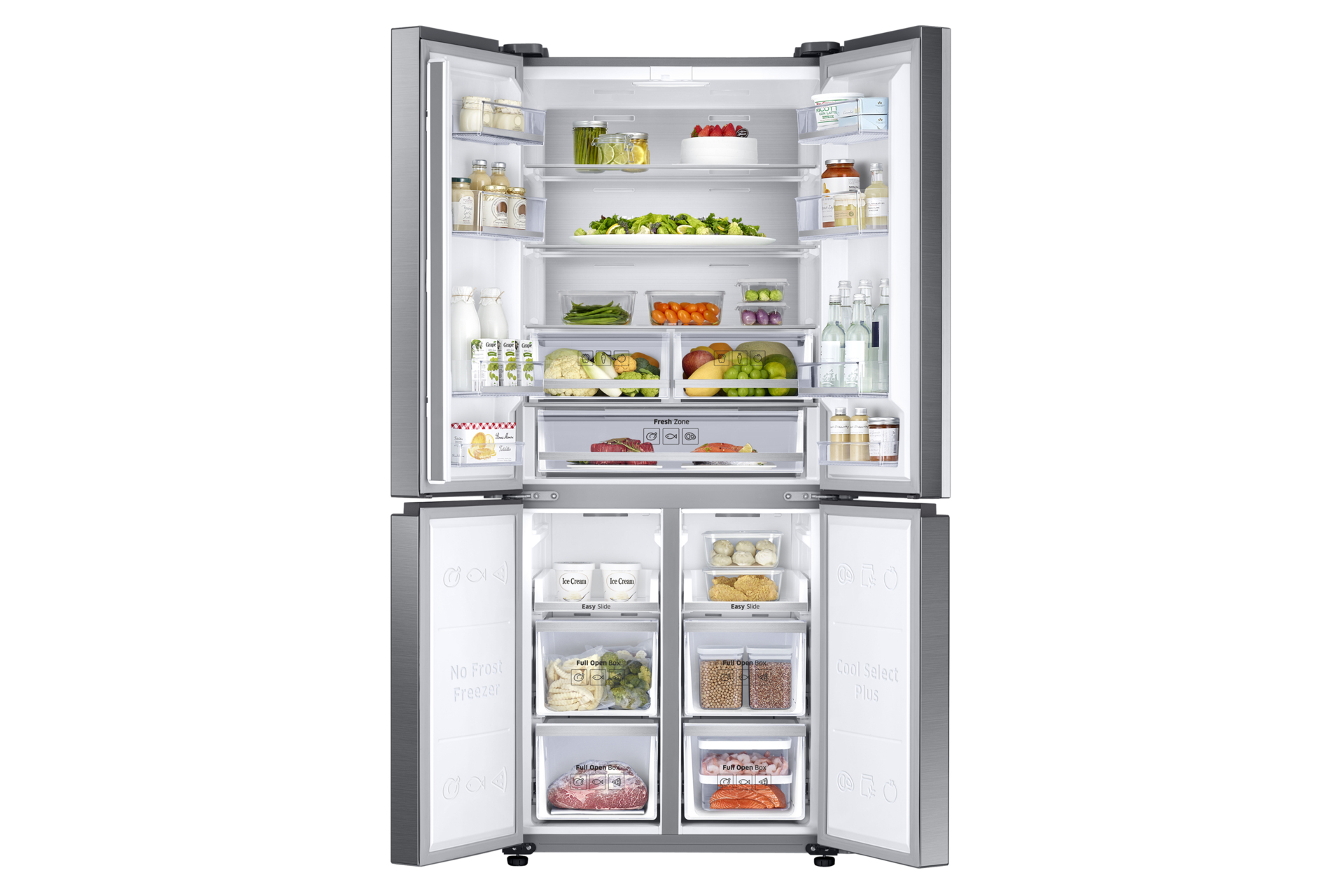 Samsung Series 8 RF50K5960S8/EU French Style Fridge Freezer with Cool Select+ - Inox – image 3