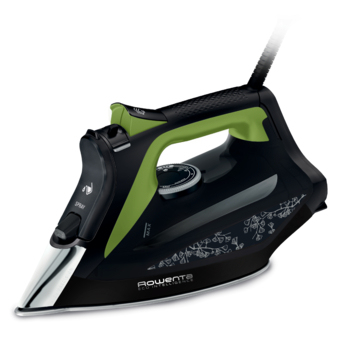 Rowenta DW6330 Eco Intelligence Утюг для сухой глажки и отпаривания Microsteam 400 HD soleplate 2500 W Черный, Зеленый