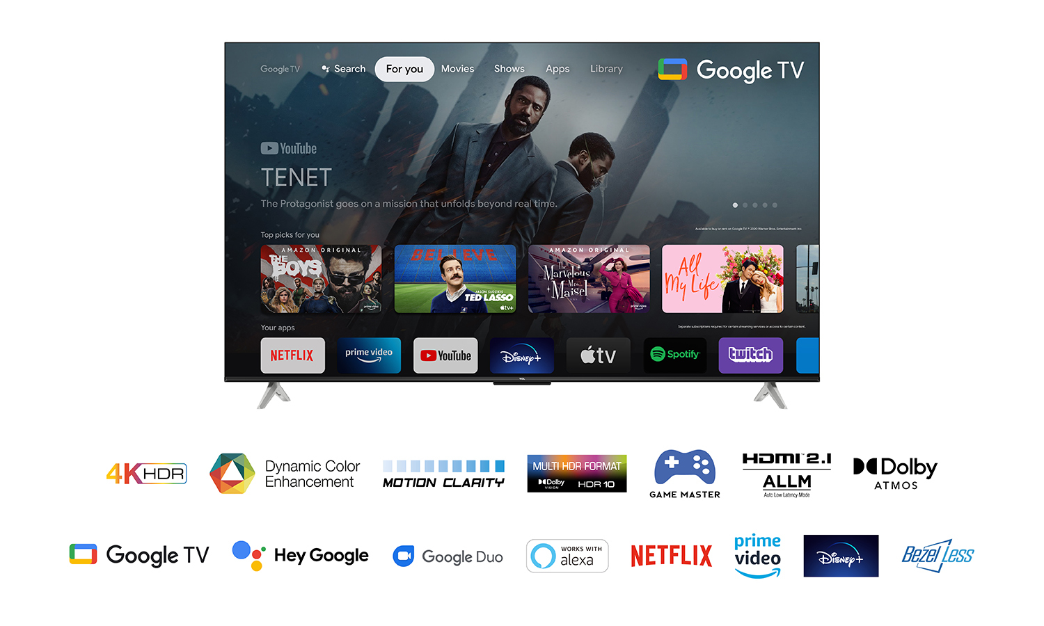 TCL P63 P638 165.1 cm (65") 4K Ultra HD Smart TV Wi-Fi Black – image 6