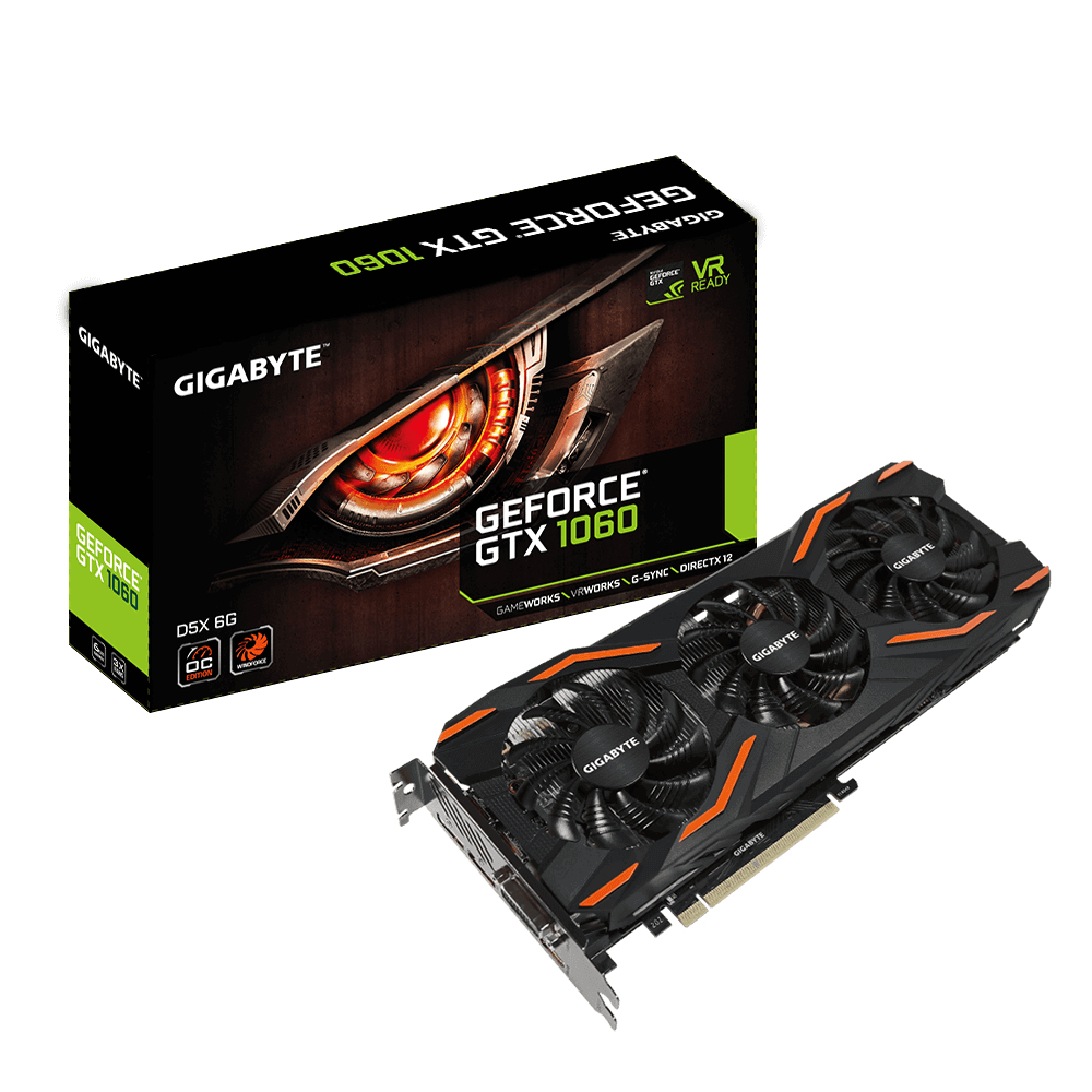 GIGABYTE GeForce GTX 1060 WINDFORCE OC D5X – image 1