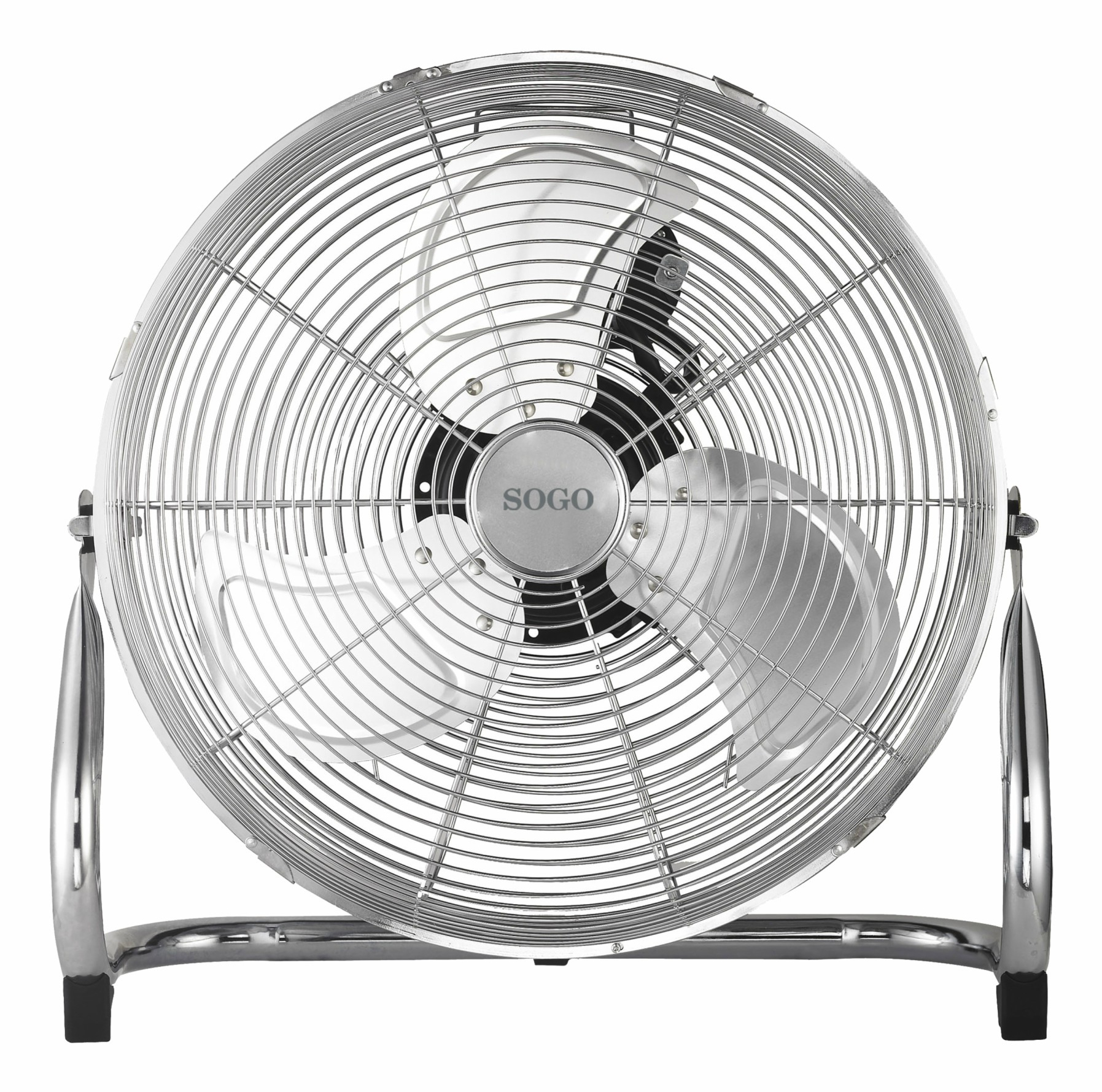 مروحة أرضية صناعية Sogo VEN-SS-21040، 45 سم، معدن كروم، 110 واط