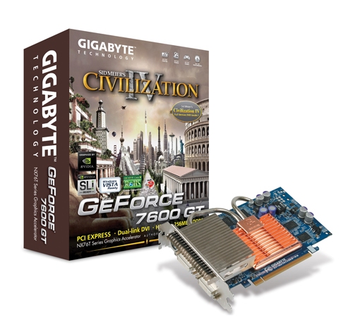 GIGABYTE GV-NX76T128D-RH graphics card GDDR3