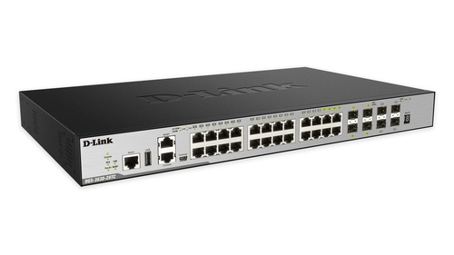 D-Link 24-Port L3 Stackable Managed Gigabit Switch including – image 3
