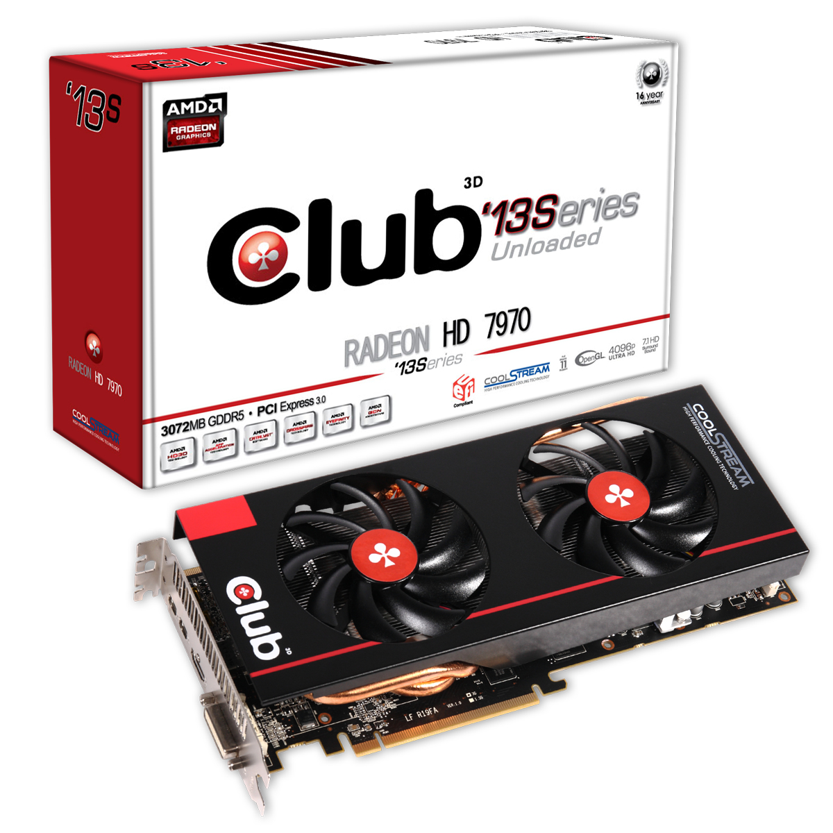 CLUB3D CGAX-797713 graphics card AMD Radeon HD7970 – image 1
