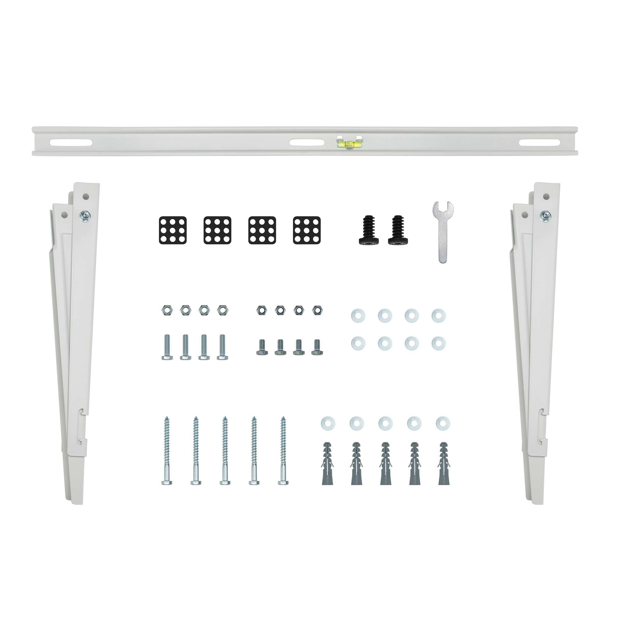 InLine Bracket for split air conditioner outdoor unit or heat pump, white – image 2