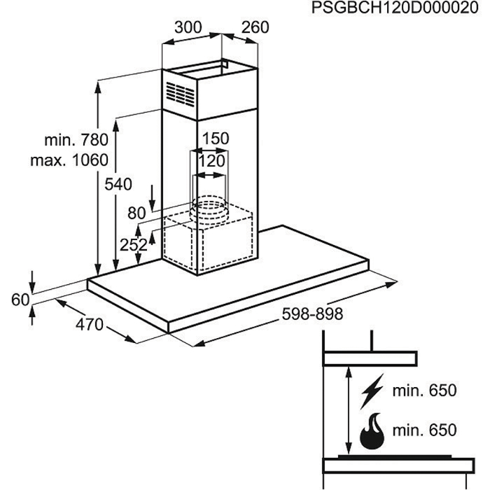 AEG DD6460-M Wall-mounted Stainless steel – image 2