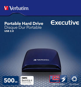 Verbatim 2.5'' Portable Hard Drive USB 2.0 Executive 500GB - Midnight Blue – image 2