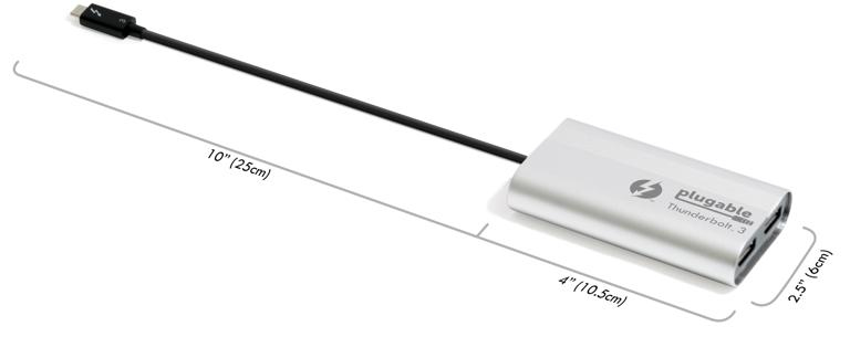 Plugable Technologies TBT3-DP2X USB graphics adapter – image 4