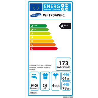 Samsung WF1704WPC washing machine Front-load – image 4