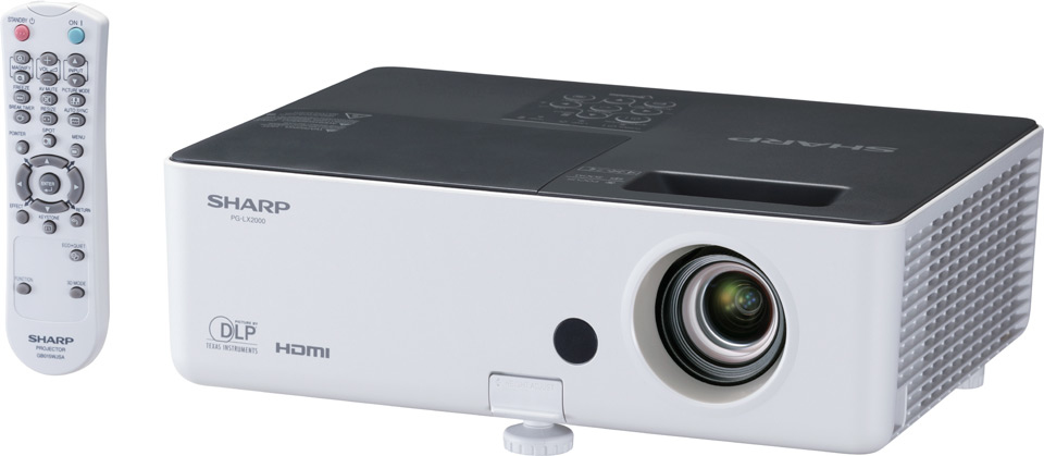 Sharp PG-LX2000 data projector Standard throw projector 2800 ANSI lumens DLP XGA (1024x768) 3D White – image 2
