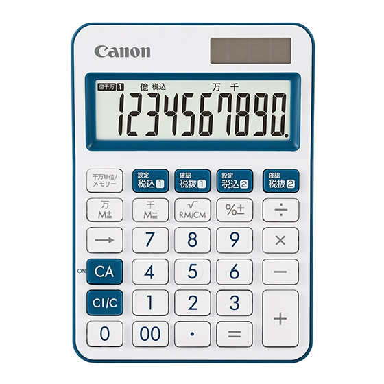 Canon LS-105WUC-NV calculator Desktop Basic Blue, White – image 1
