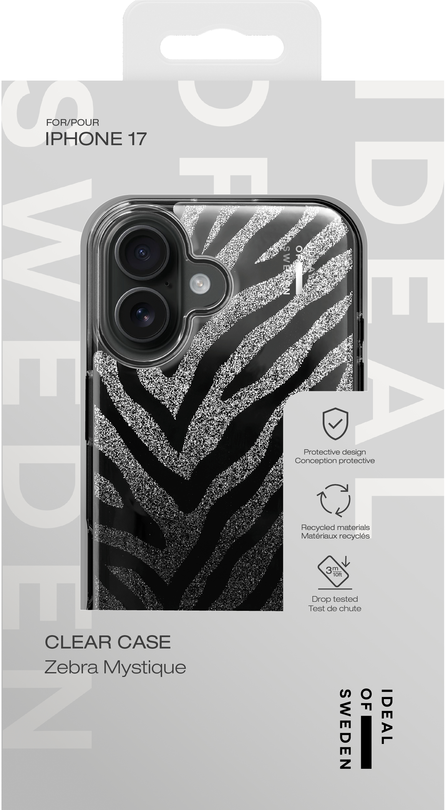 iDeal of Sweden Clear Case iPhone 17 Zebra Mystique – image 4