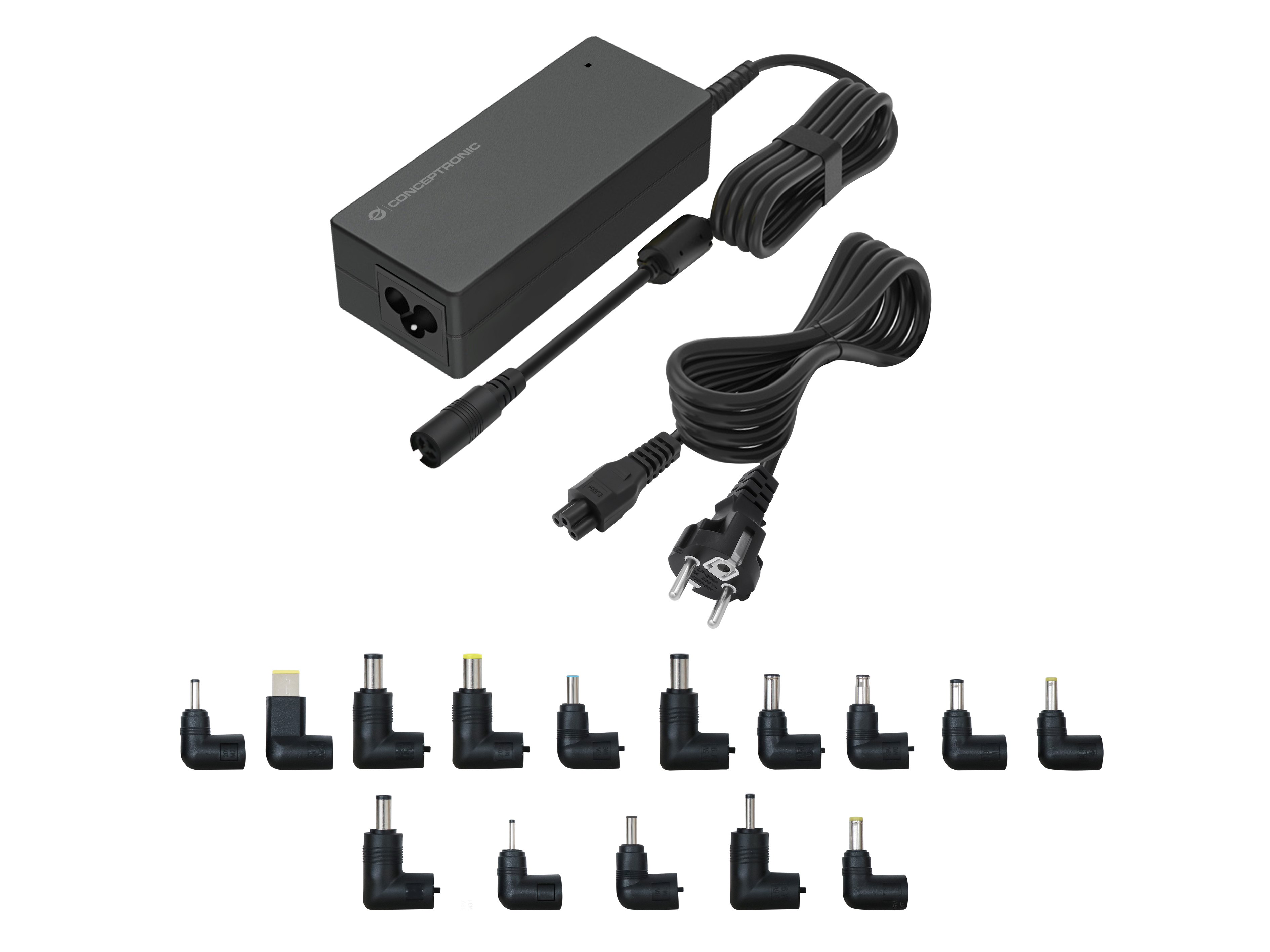 CONCEPTRONIC Univ. Notebook Netzteil inkl.15 Aufsätze    90W
