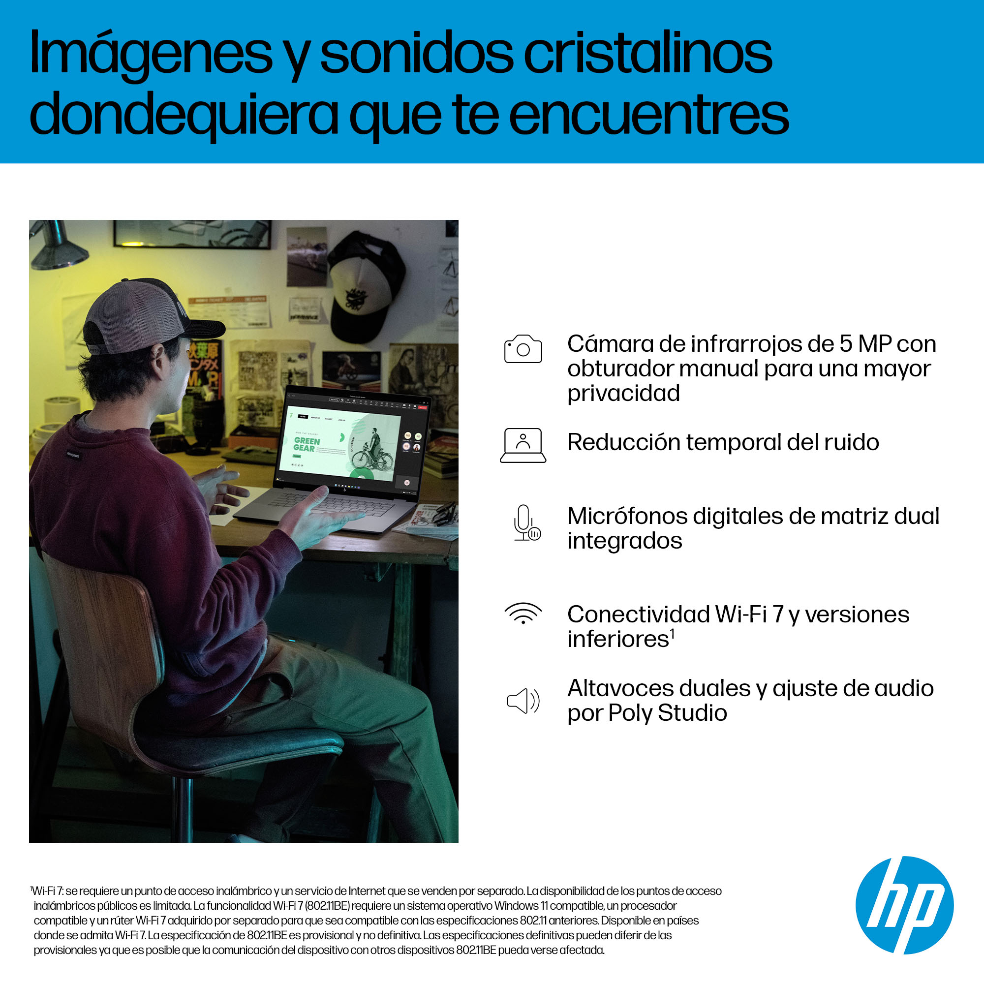 HP - Convertible 2 en 1 HP OmniBook X Flip 16-ar0001ns, Copilot+PC, Ryzen IA 7-350, 16GB, 1TB SSD, 16' OLED, W11. - imagen 12
