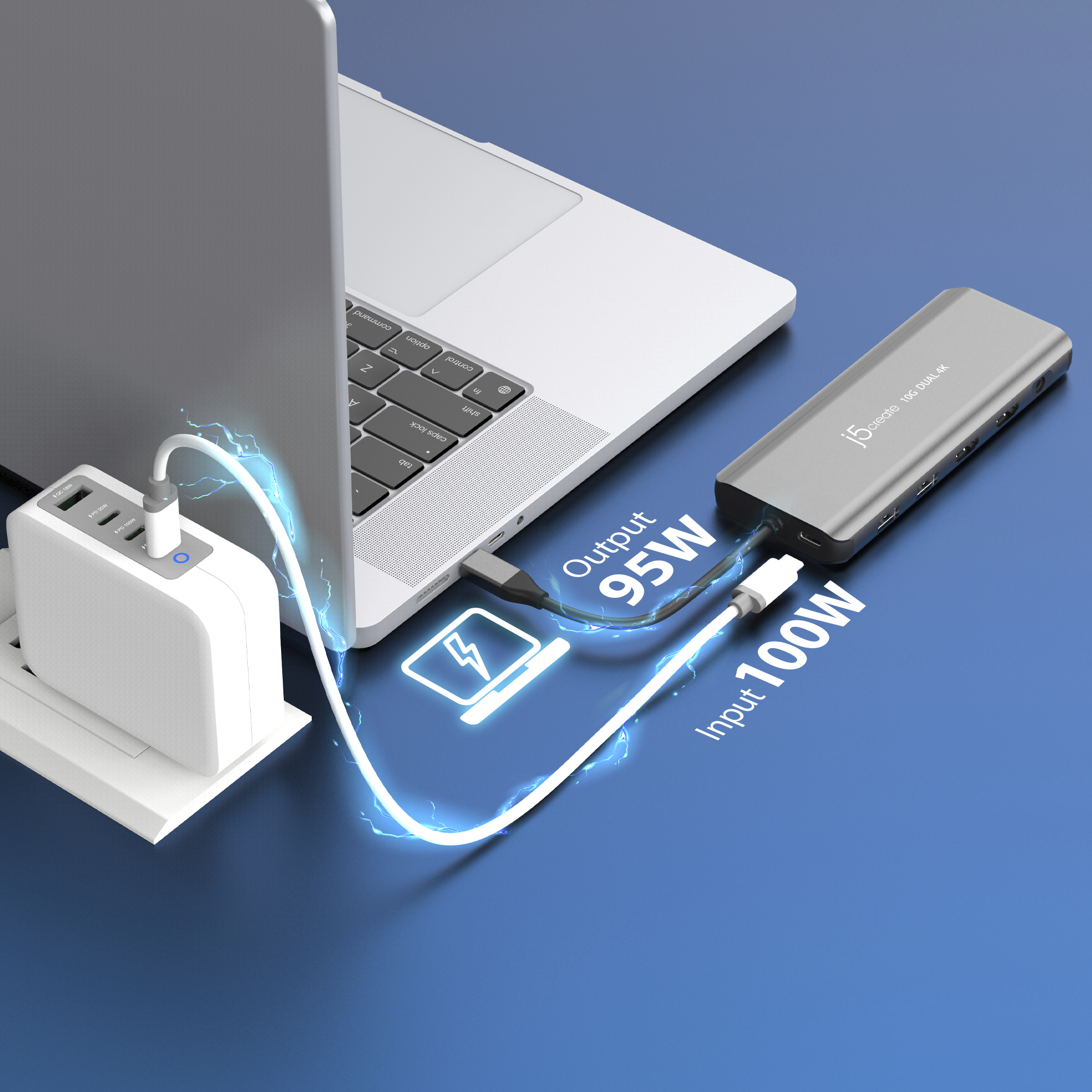 j5create JCD398 USB-C® Dual 4K HDMI™ 10Gbps Mini Dock, Black – image 8