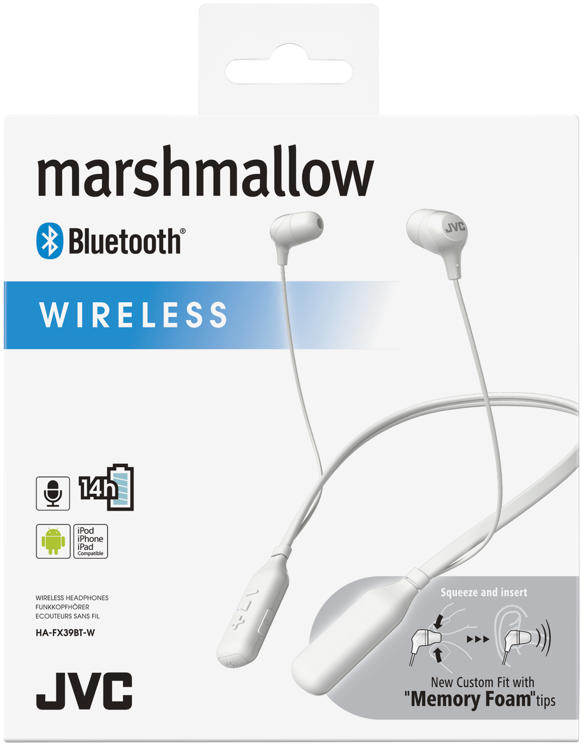 JVC HA-FX39BT-W-E Wireless neckband headphones – image 2
