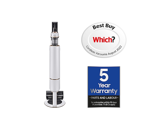 Samsung VS20A95843W/EU stick vacuum/electric broom Upright vacuum Battery Dry&wet HEPA Bagless – image 2