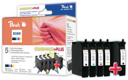 Peach 313676 ink cartridge 5 pc(s) Black, Cyan, Magenta, Yellow