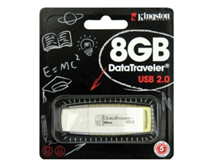 Kingston Technology 8GB (G3) Back to School