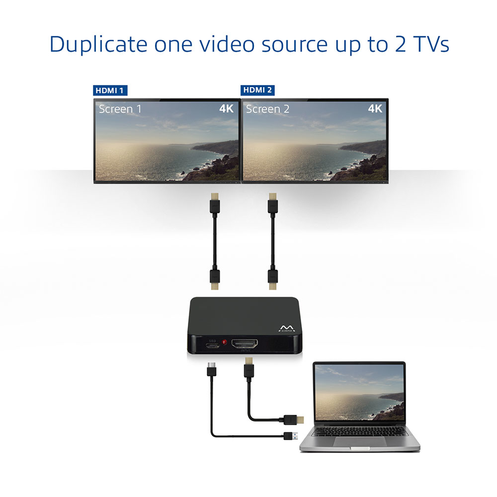 Ewent EW3720 video splitter HDMI 2x HDMI – image 5