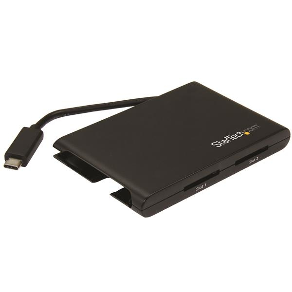 StarTech.com Dual-Slot SD Card Reader/Writer - USB 3.0 with USB-C - SD 4.0, UHS II – image 3