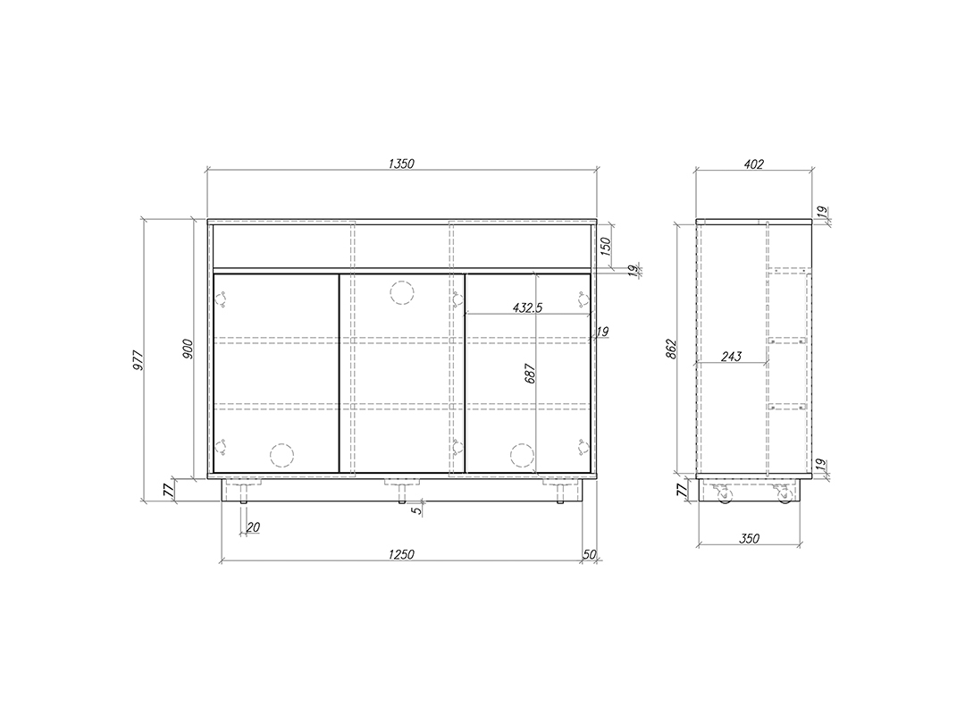 Multibrackets M AV-Cabinet TV-Lift – image 6