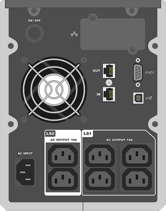 Dell PowerEdge 500W uninterruptible power supply (UPS) 6 AC outlet(s) – image 2