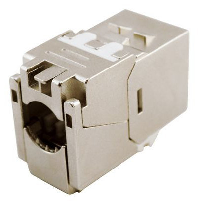 Cat.6A Slim Keystone Jack, werkzeuglos, geschirmt, 8 Stück/Set