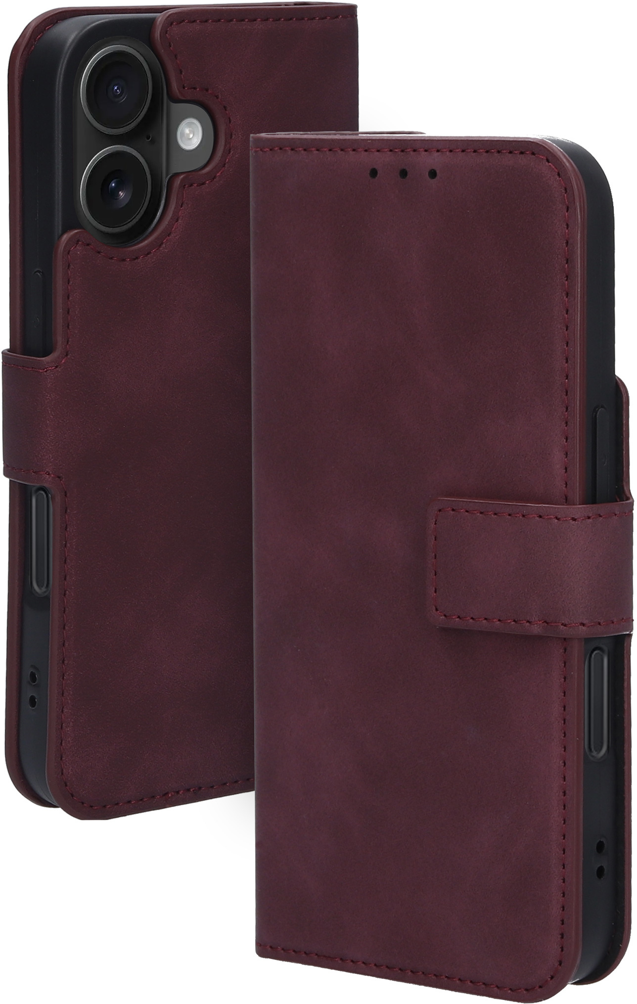 Mobiparts Classic Wallet Case Apple iPhone 16 Velvet Red (MagSafe Compatible)
