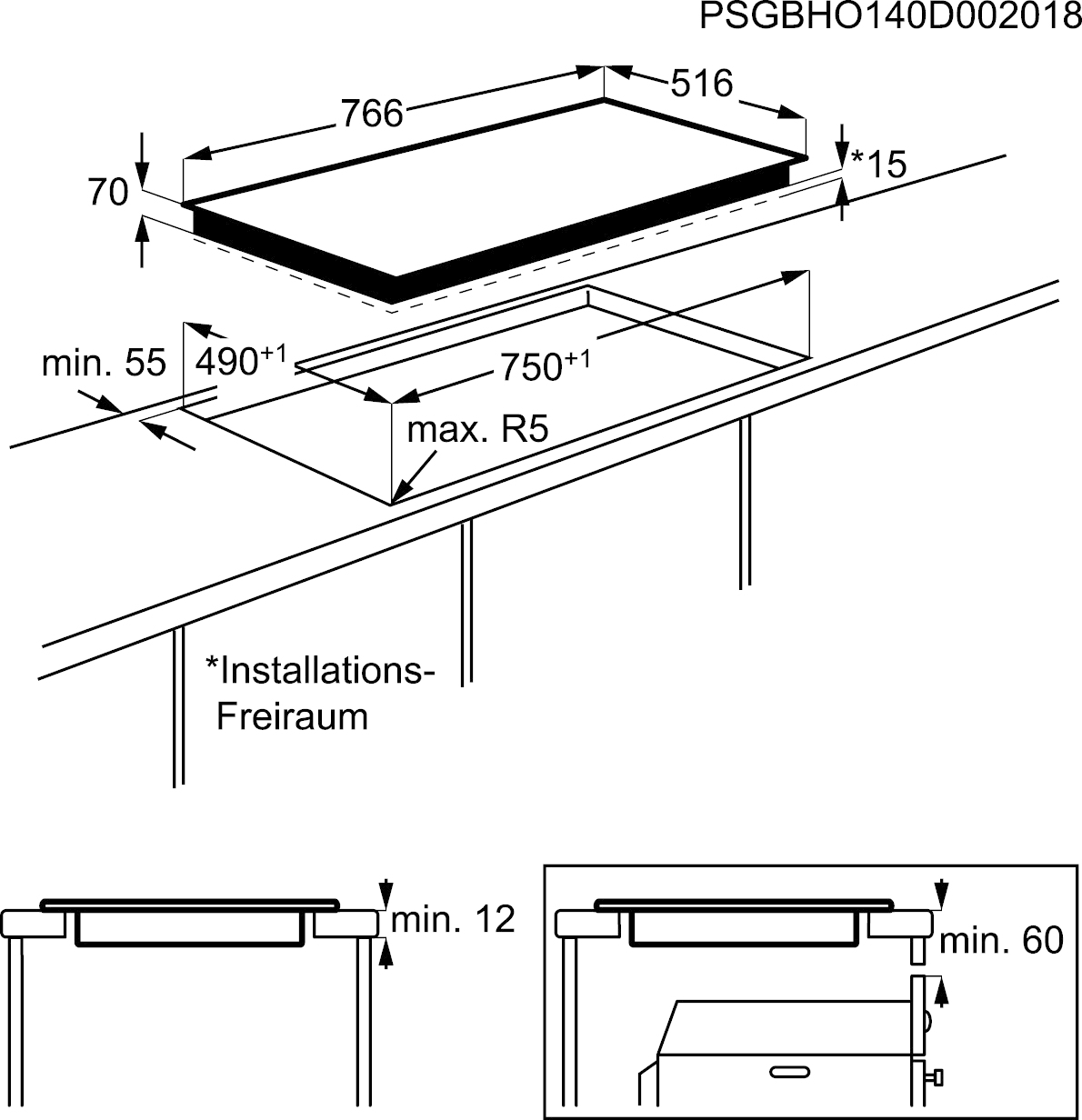 AEG HKH81700XB Grey Built-in Zone induction hob 3 zone(s) – image 3