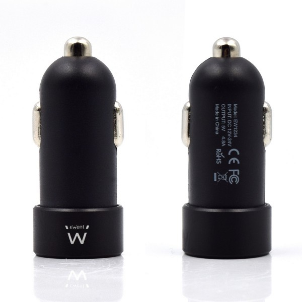 Ewent EW1234 mobile device charger MP3, Smartphone, Tablet, Universal Black Cigar lighter Auto – image 3