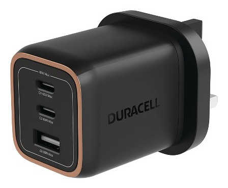 Duracell DRACUSB25-UK mobile device charger Universal Black AC Fast charging Indoor – image 1
