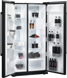 Gorenje NRS85728BK side-by-side refrigerator Freestanding Black – image 2