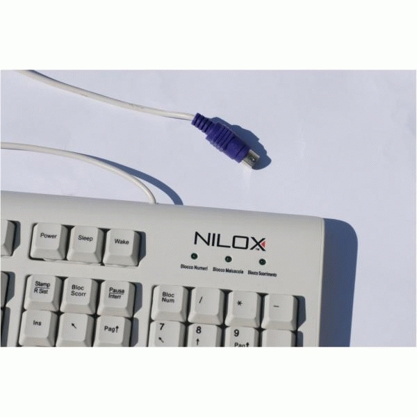 Nilox KB7008 keyboard PS/2 QWERTY White – image 2